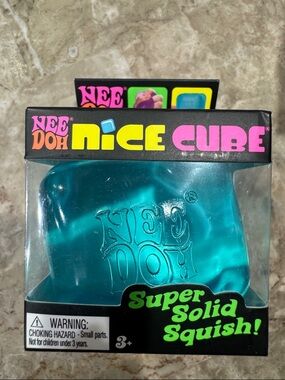 NeeDoh Nice Cube Super Solid Squish - Teal